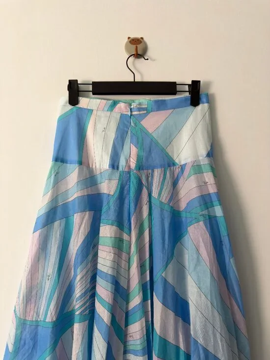 NWOT !Pucci Iride cotton maxi skirt - Picture 7 of 10
